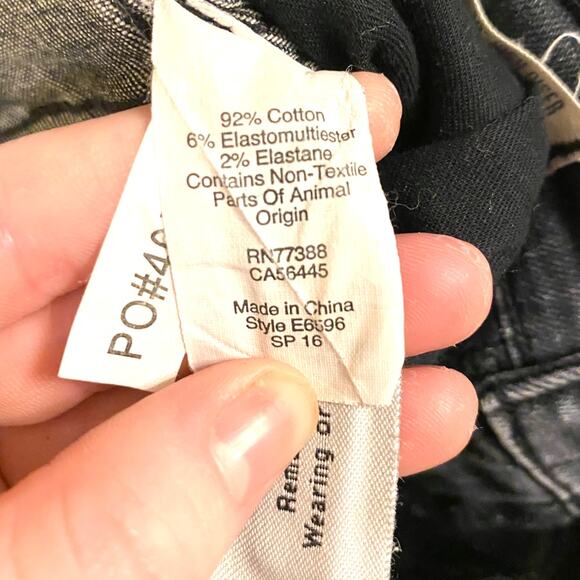 Madewell High Riser 10" Skinny Skinny Grey Cotton Stretch Denim Jeans Size 24 - Picture 6 of 8